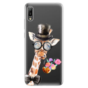 Odolné silikonové pouzdro iSaprio - Sir Giraffe - Huawei Y6 2019