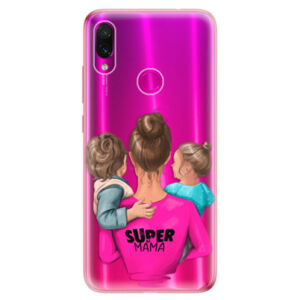 Odolné silikonové pouzdro iSaprio - Super Mama - Boy and Girl - Xiaomi Redmi Note 7